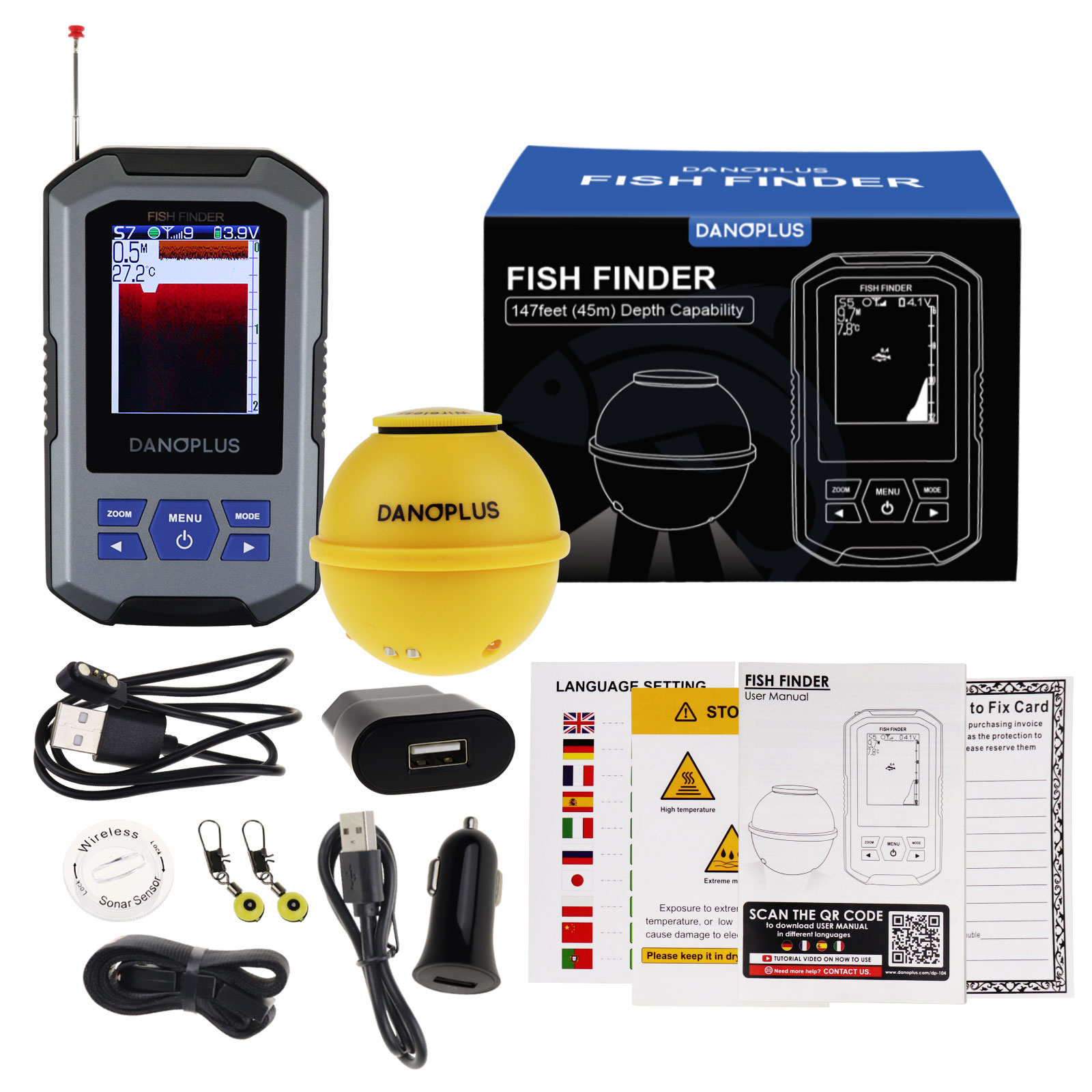Pencari Ikan Sensor Sonar Nirk - Fish Finder ulasan dan harga