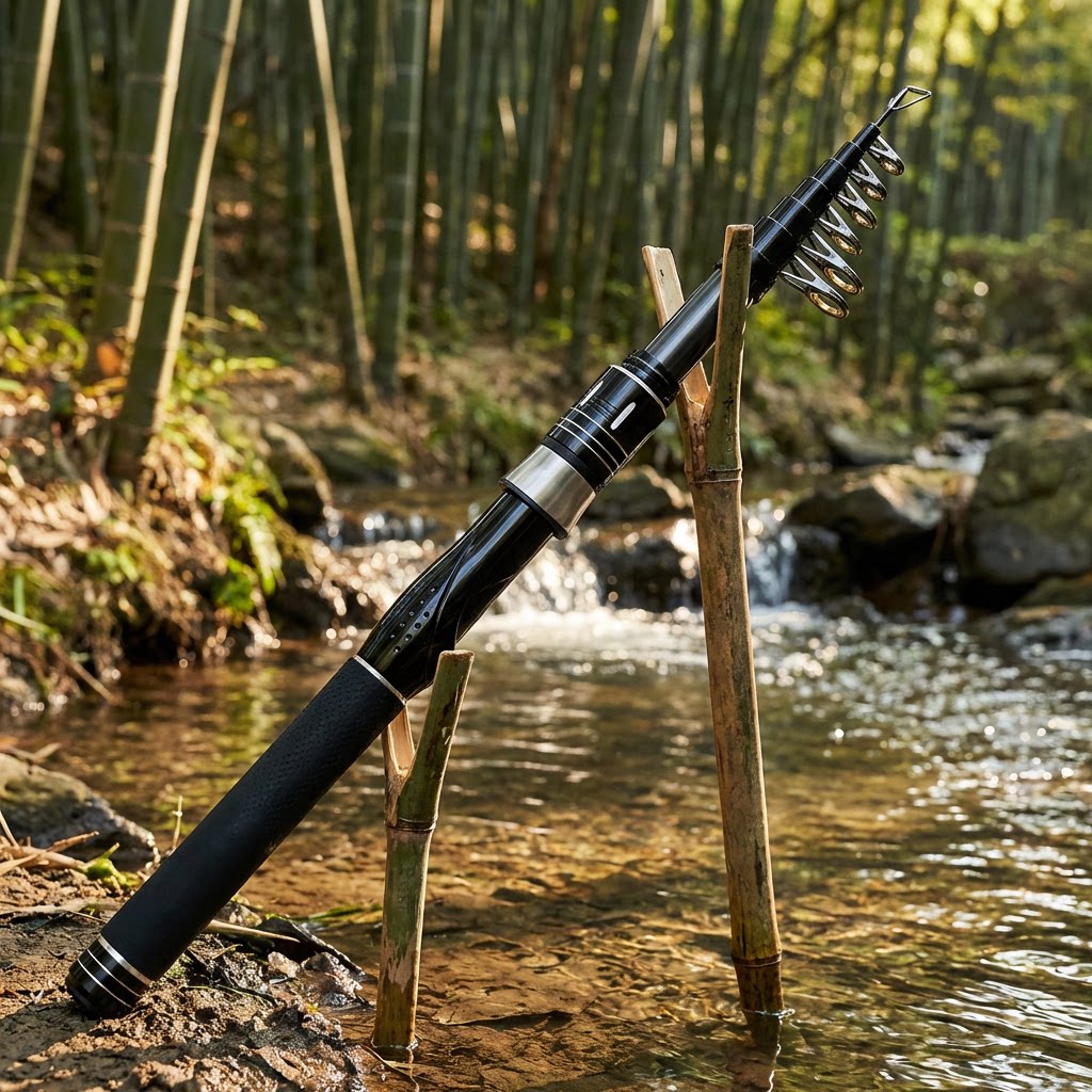 Joran Pancing Karbon Teleskopi - Fishing Equipment Rod ulasan dan harga