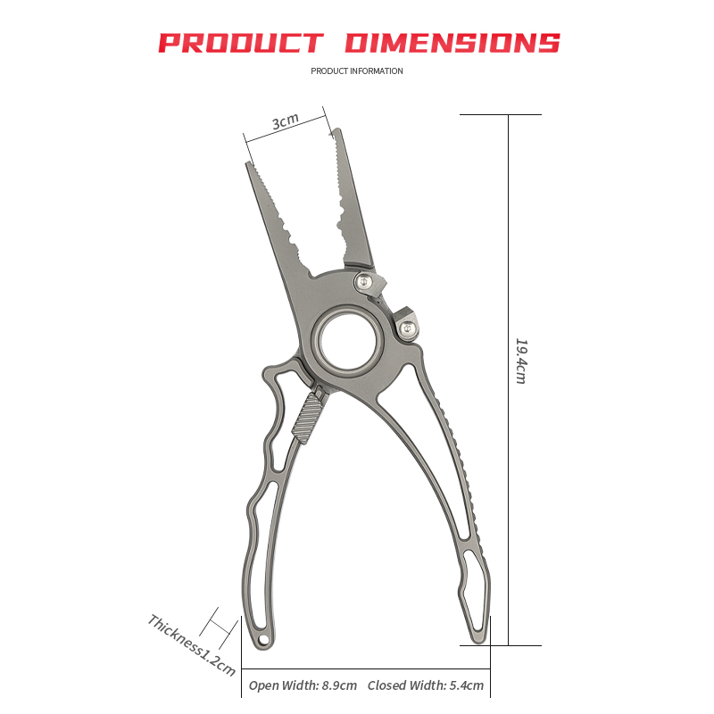 Tang pemancing titanium berkua - Fishing Equipment Logos ulasan dan harga