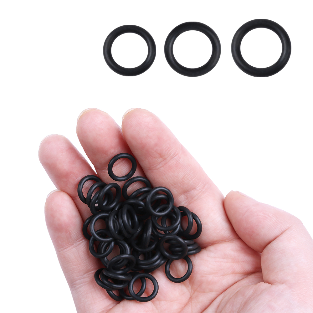 100 Pcs Hitam Karet Cincin Sea - Fishing Equipment Stores ulasan dan harga