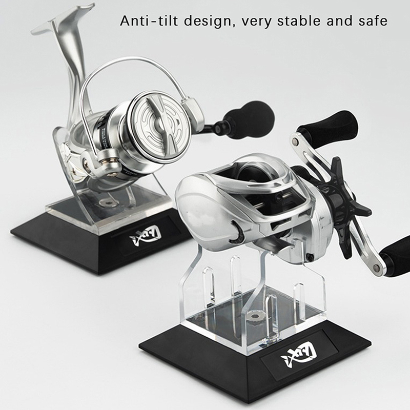 Penyangga Reel Pancing Akrilik - Fishing Equipment Holder ulasan dan harga